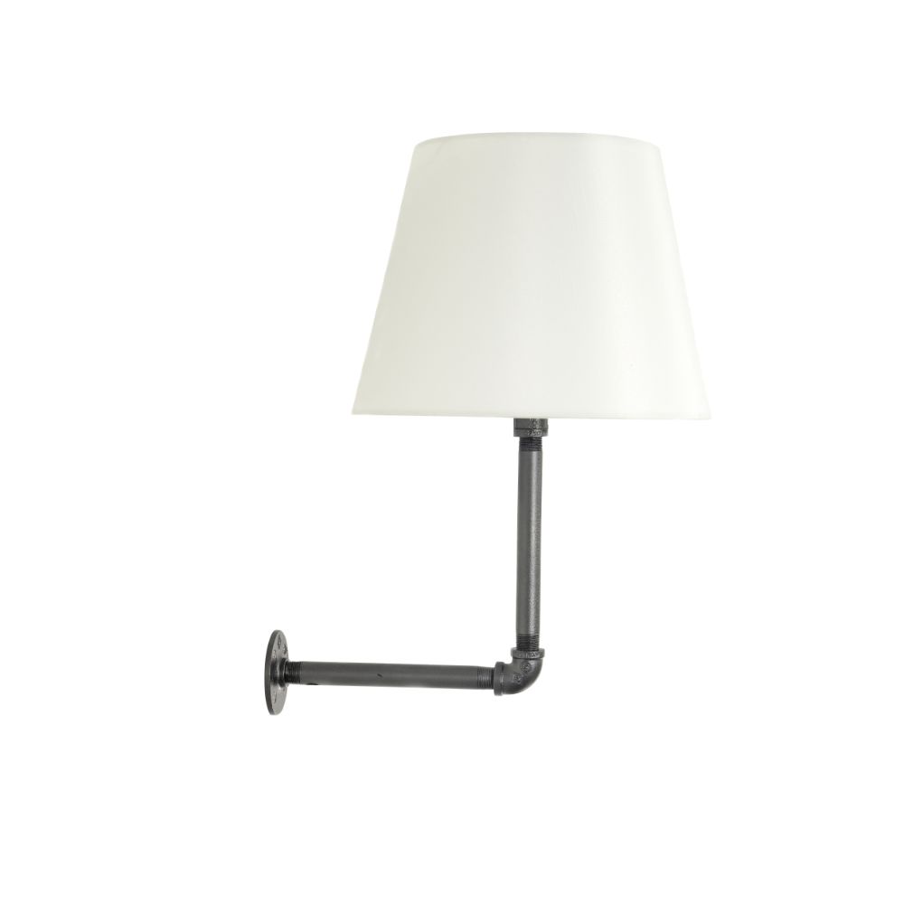 House of Troy ST675-GT Studio  Industrial Granite Wall Lamp With Fabric Shade  (pin Up Only)