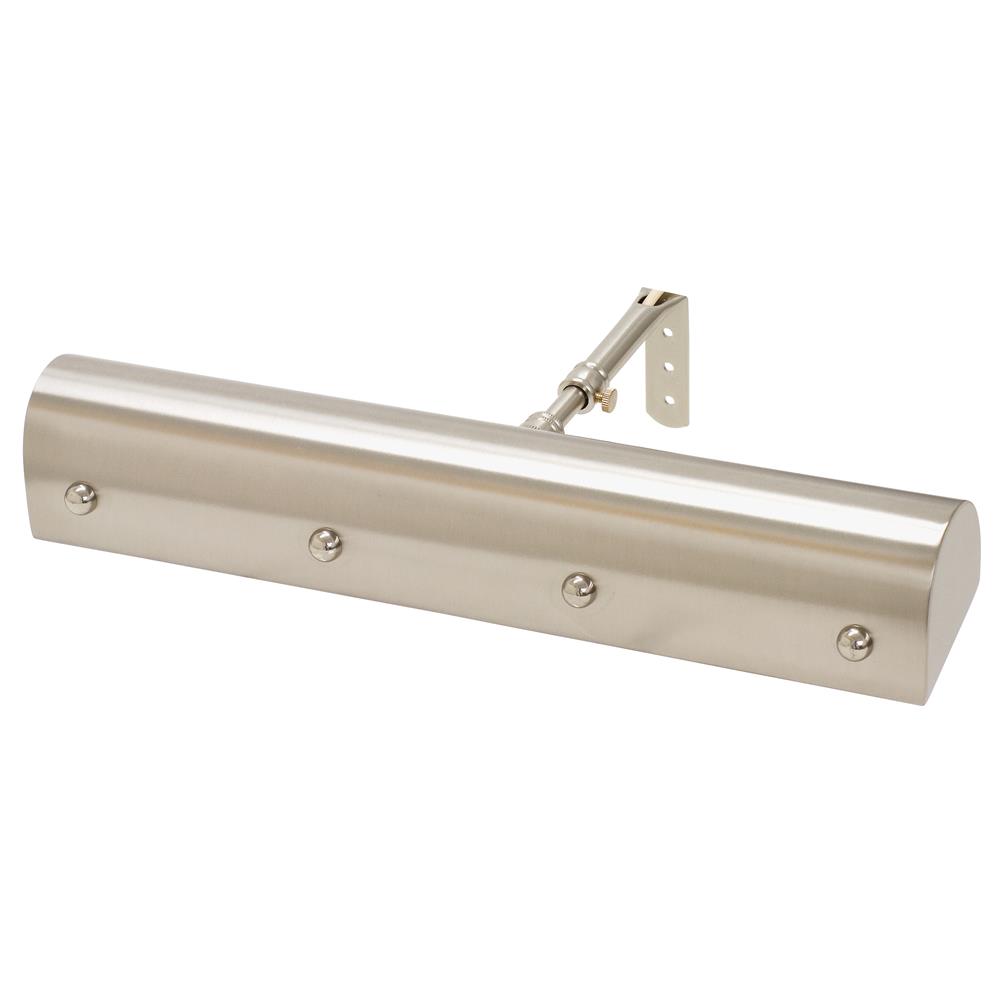 House of Troy TB14-SN/PN Traditional 14" Picture Light with Ball Motif in Satin Nickel with Polished Nickel Accents