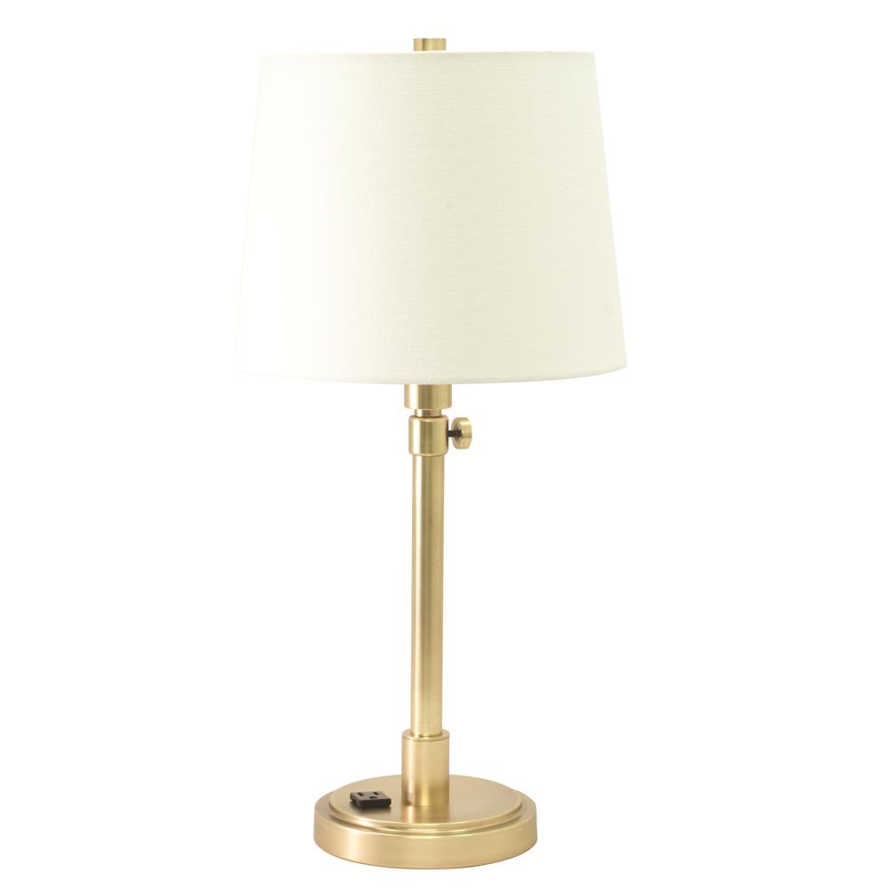 House of Troy TH751-RB Townhouse Adjustable Table Lamp with Convenience Outlet