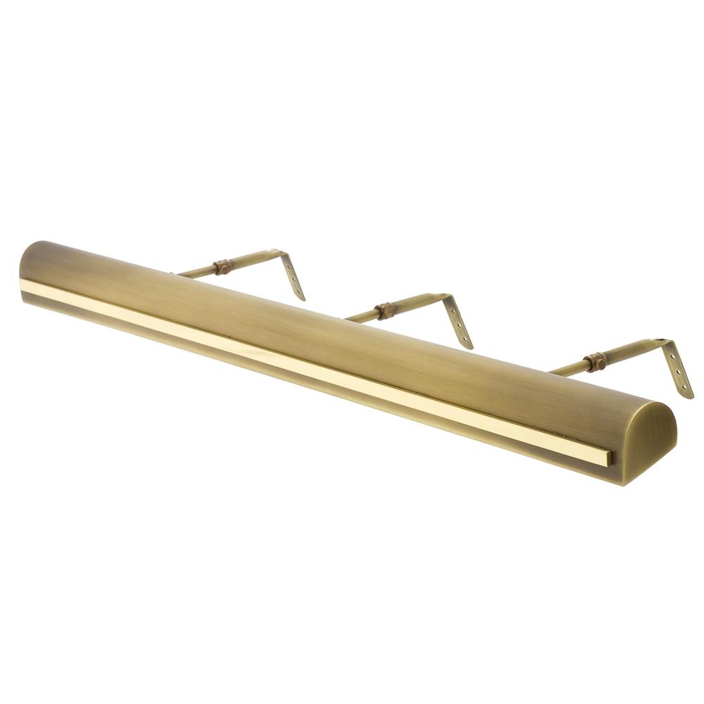 House of Troy TS36-AB/PB Traditional 36" Picture Light with Strap Motif in Antique Brass with Polished Brass Accents