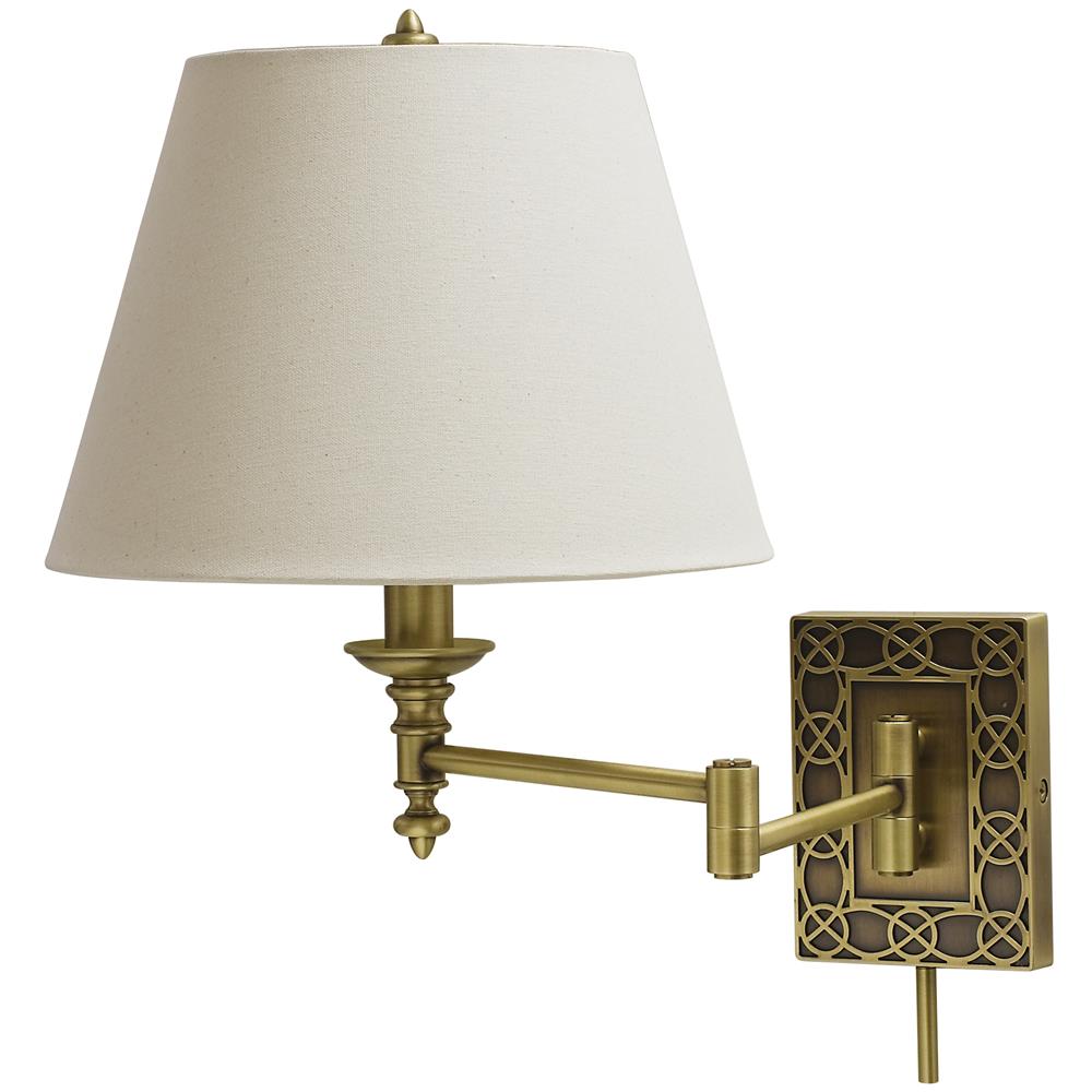 House of Troy WS763-AB Swing Arm Wall Lamp