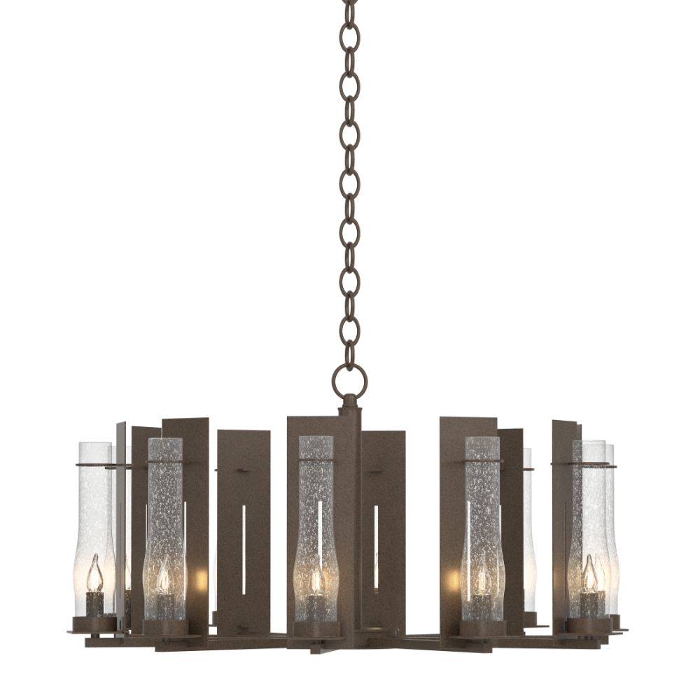 Hubbardton Forge 103290-1001 New Town 10 Arm Chandelier in Bronze (05)