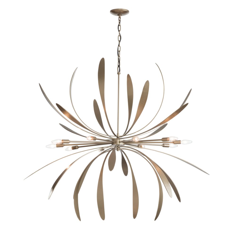 Hubbardton Forge 104355-1009 Dahlia Large Chandelier in Sterling (85)
