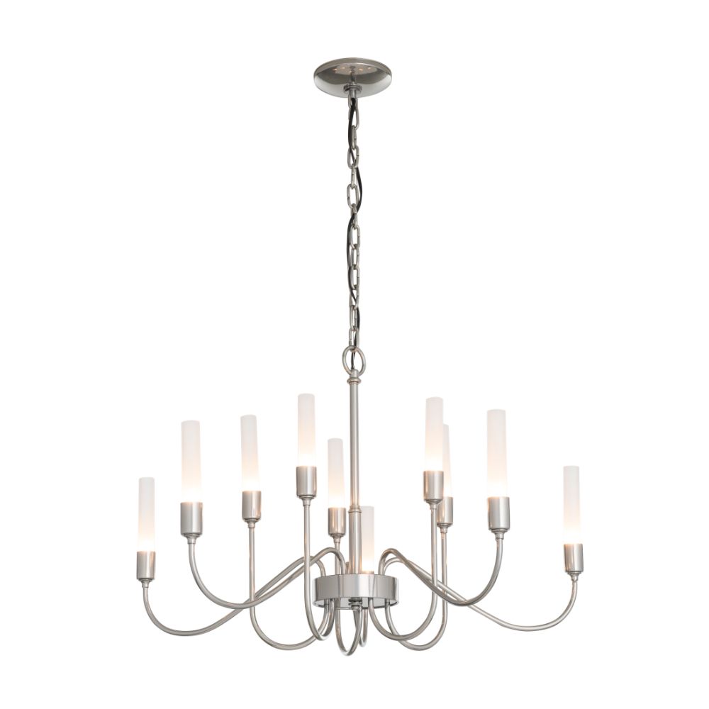 Hubbardton Forge 106030-1012 Lisse 10 Arm Chandelier in White