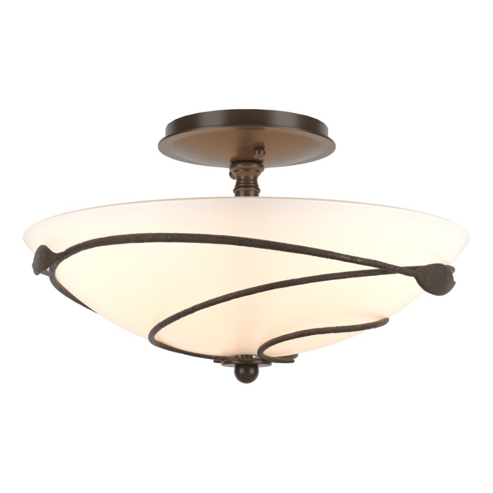 Hubbardton Forge 126712-1002 Forged Leaves Semi-Flush in Bronze (05)