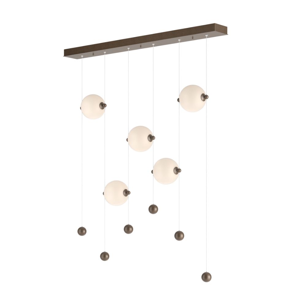 Hubbardton Forge 139050-1001 Abacus 5-Light LED Pendant in Bronze (05)