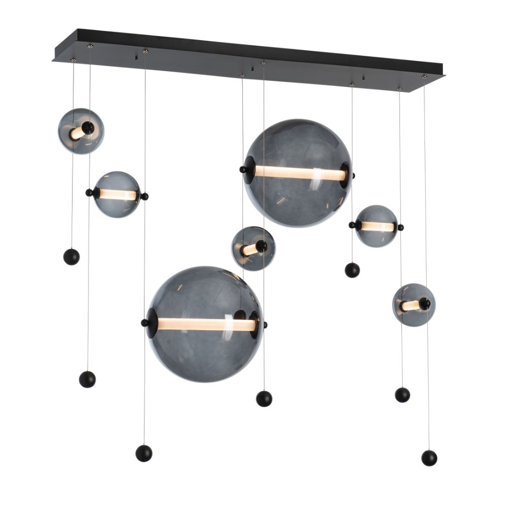 Hubbardton Forge 139054-1033 Abacus 7-Light Double Linear LED Pendant in White