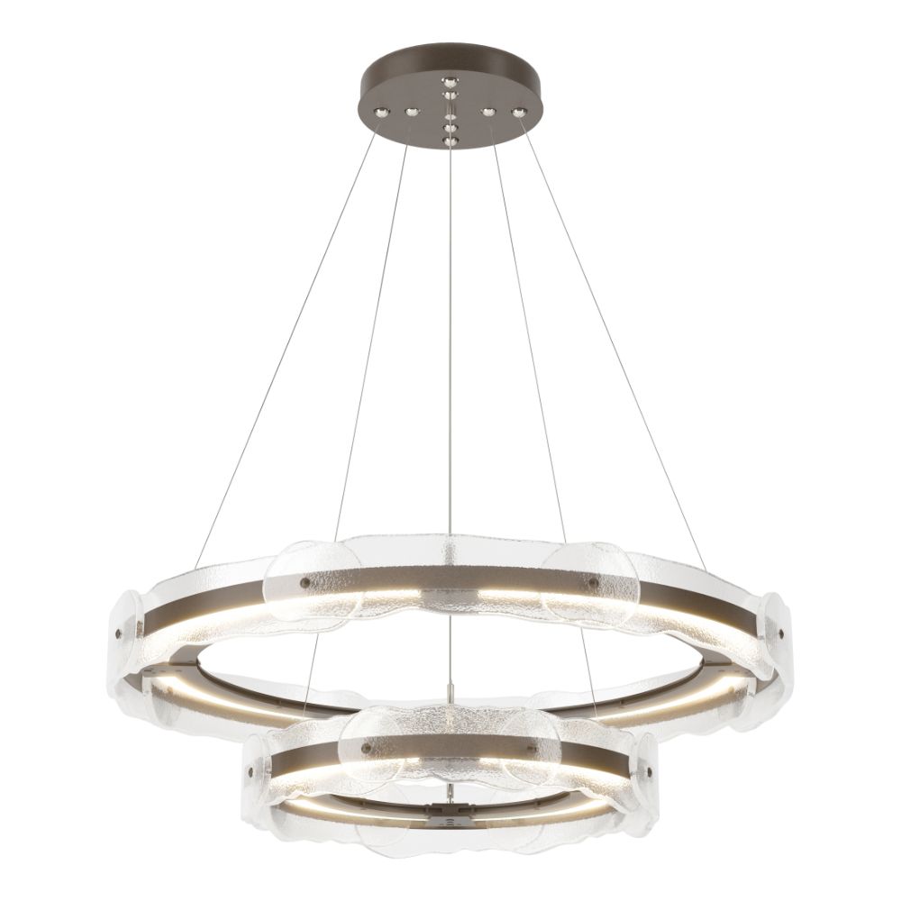Hubbardton Forge 139782-1001 Solstice LED Tiered Pendant in Bronze (05)
