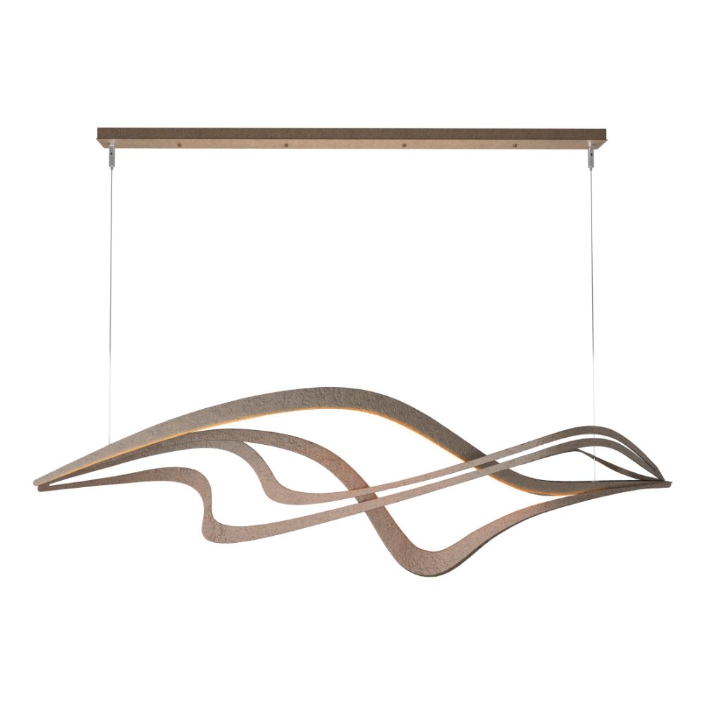 Hubbardton Forge 139905-1001 Crossing Waves LED Pendant in Bronze (05)