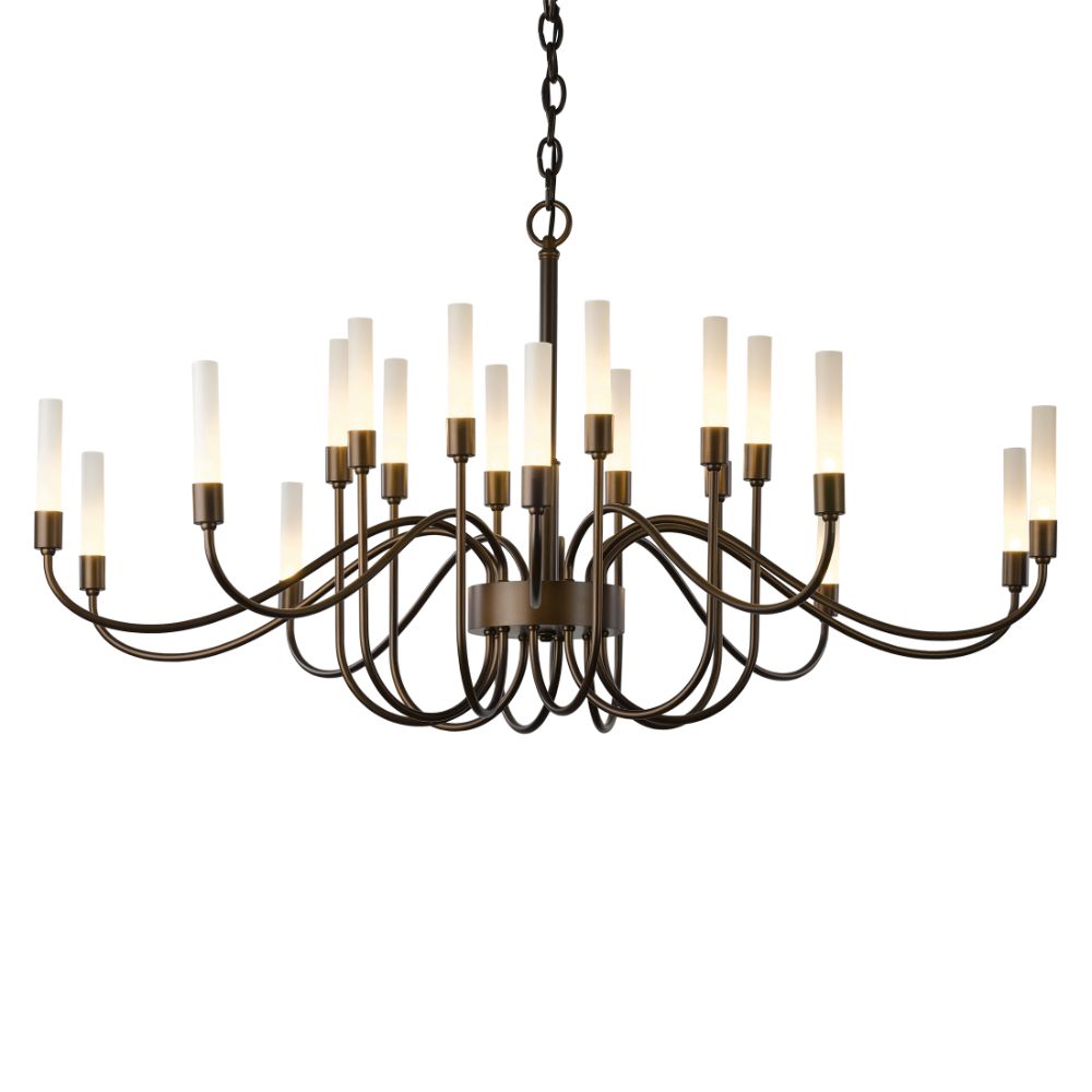 Hubbardton Forge 192043-1013 Lisse 20 Arm Chandelier in White