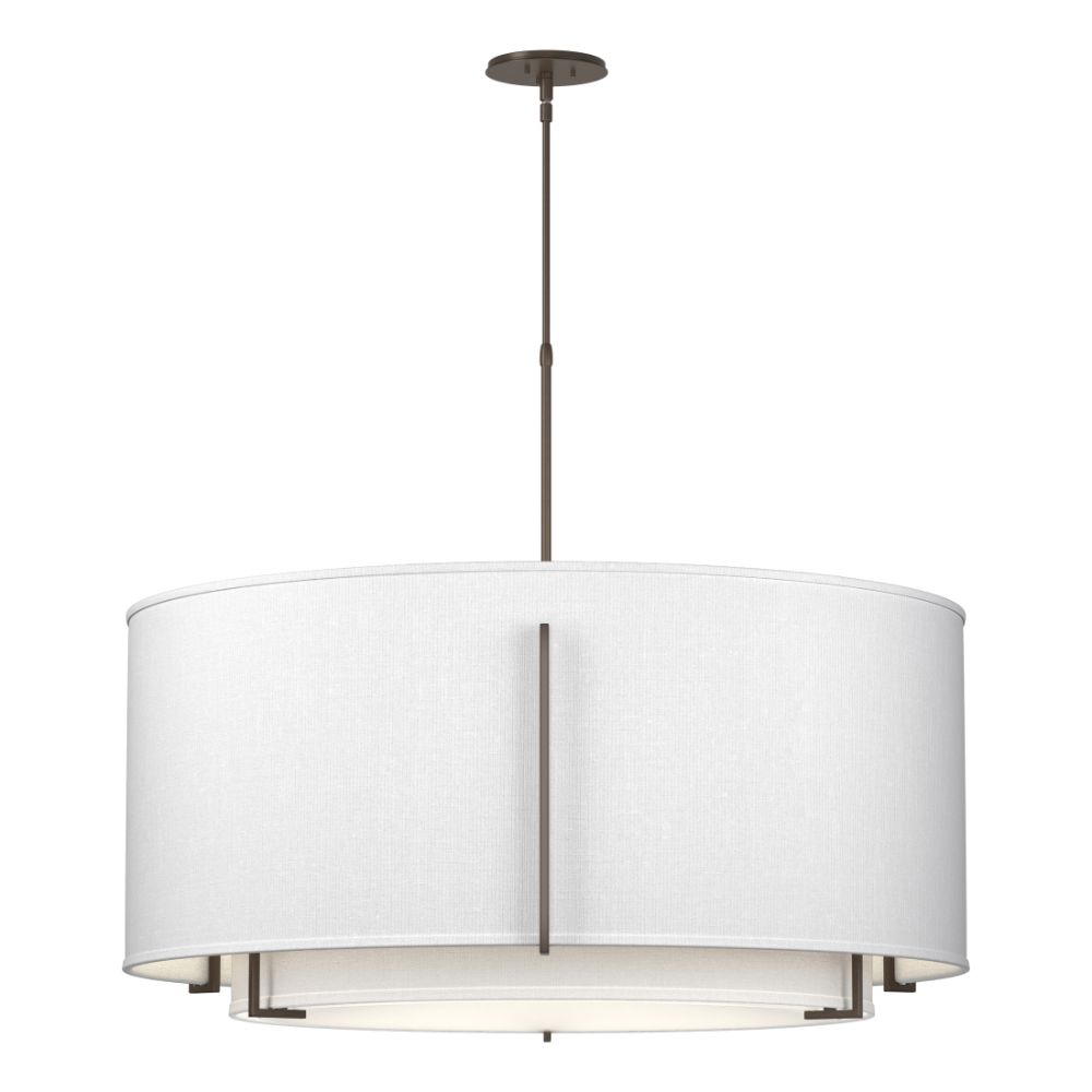 Hubbardton Forge 194630-1064 Exos Double Shade Large Scale Pendant in Bronze (05)