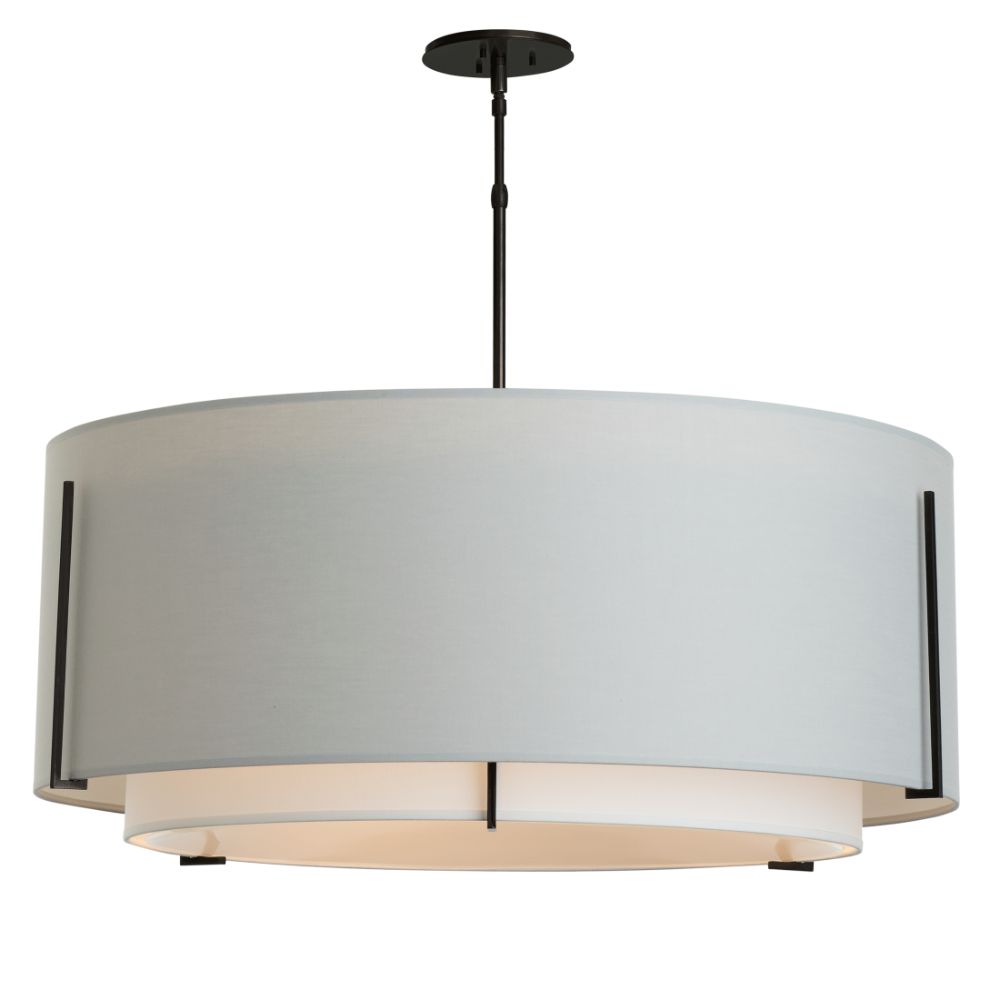 Hubbardton Forge 194636-2037 Exos Double Shade Large Scale Pendant in White