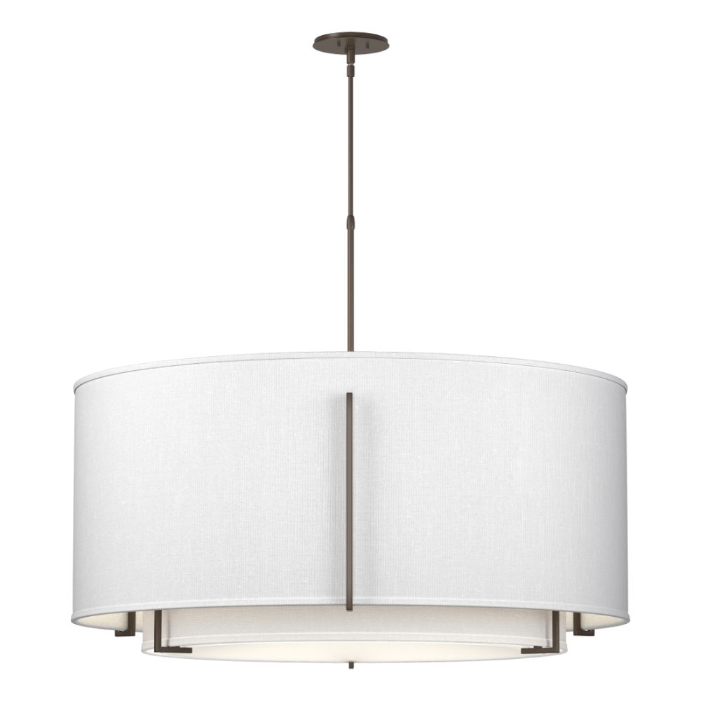 Hubbardton Forge 194642-1064 Exos Double Shade Large Scale Pendant in Bronze (05)