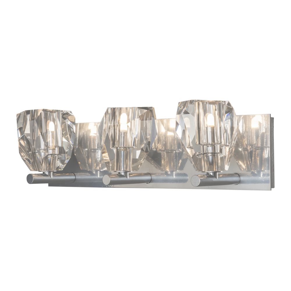 Hubbardton Forge 201322-1004 Gatsby 3-Light Bath Sconce in Sterling (85)