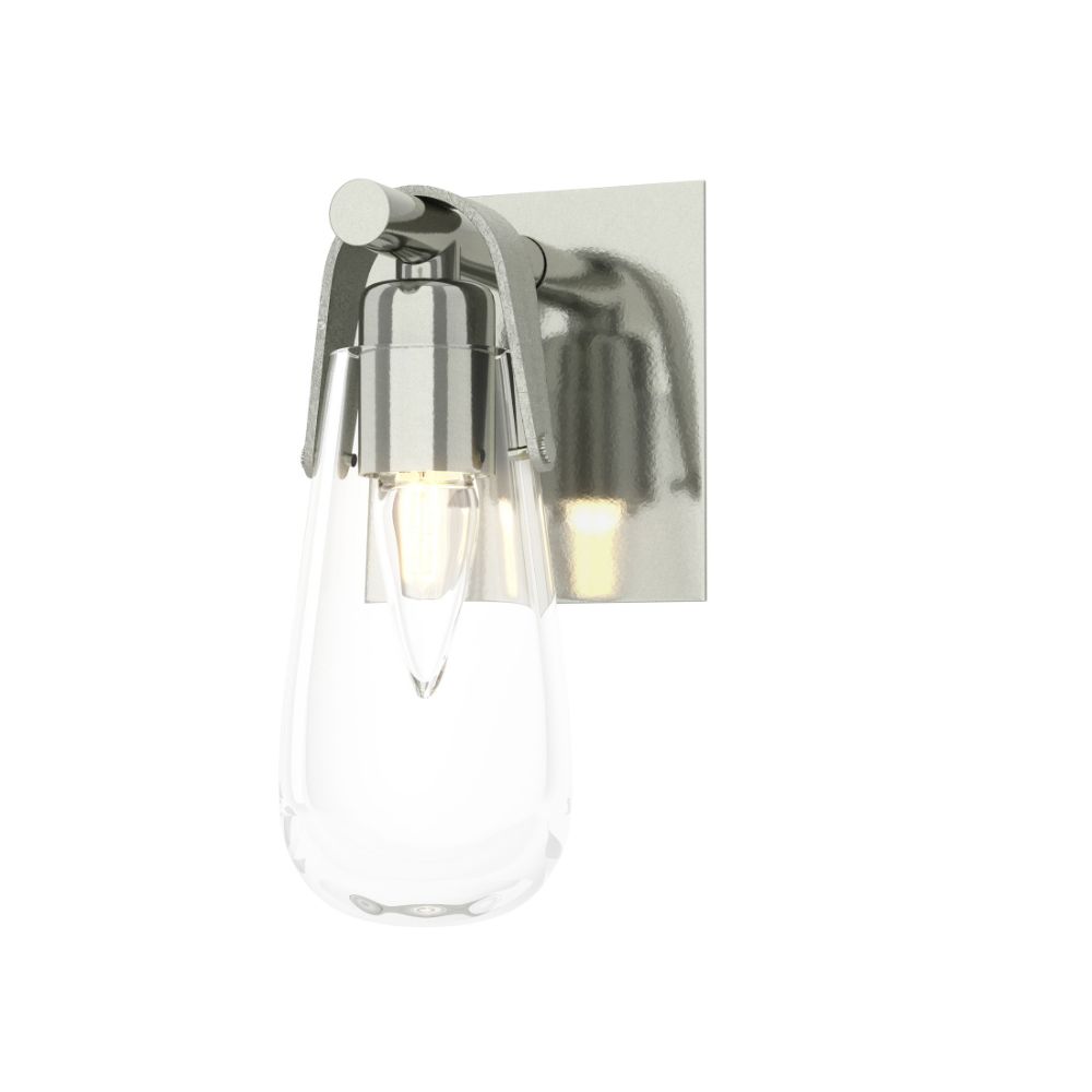 Hubbardton Forge 201330-1004 Eos 1-Light Bath Sconce in Sterling (85)