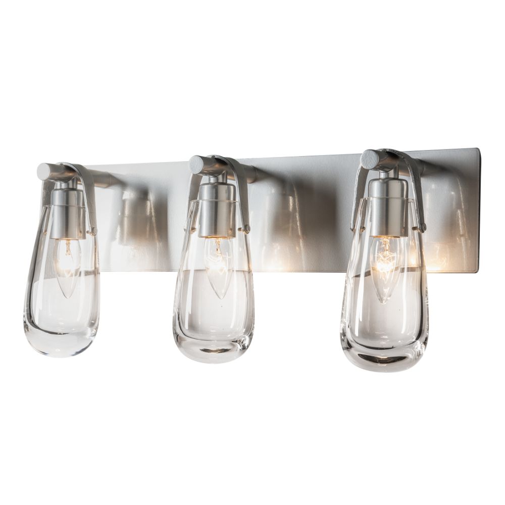 Hubbardton Forge 201332-1004 Eos 3-Light Bath Sconce in Sterling (85)