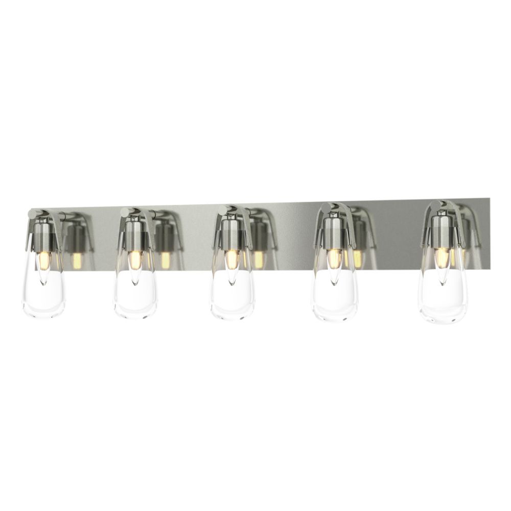Hubbardton Forge 201333-1004 Eos 5-Light Bath Sconce in Sterling (85)