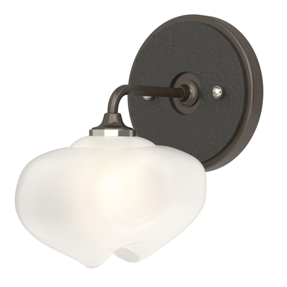 Hubbardton Forge 201340-1026 Ume 1-Light Curved Arm Bath Sconce in Oil Rubbed Bronze (14)