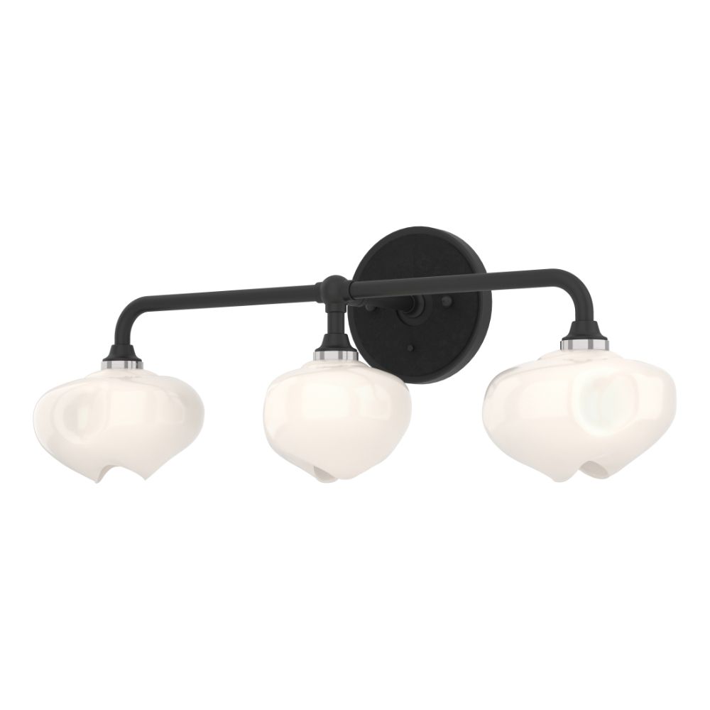 Hubbardton Forge 201342-1002 Ume 3-Light Curved Arm Bath Sconce in Black (10)
