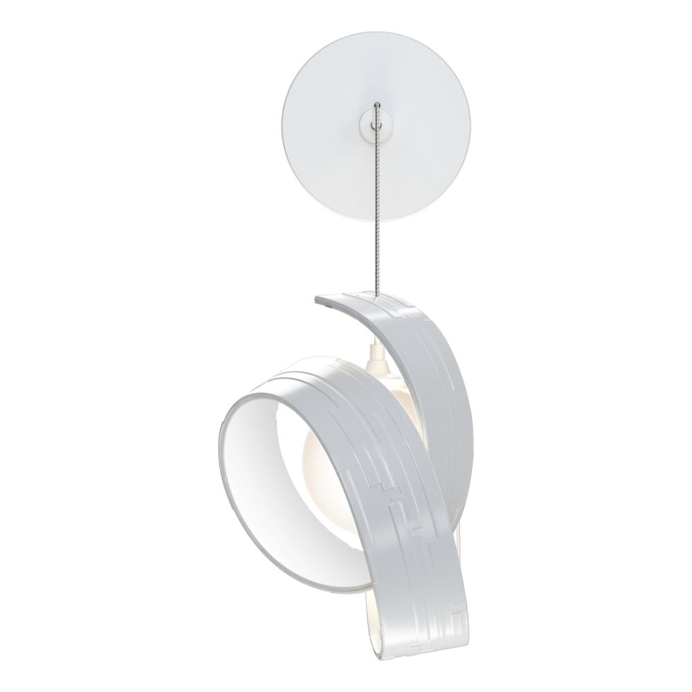 Hubbardton Forge 201353-1000 Riza Low Voltage Sconce - White Finish - Opal Glass