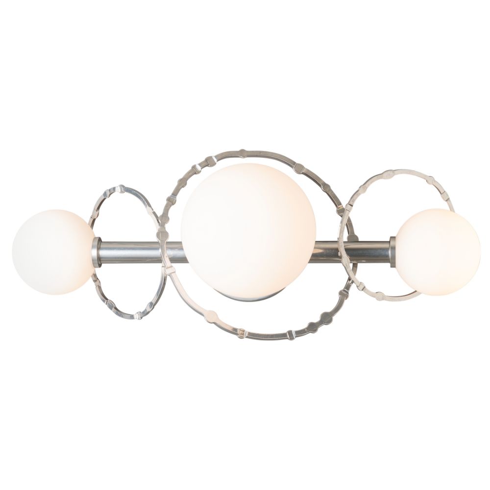 Hubbardton Forge 201360-1004 Olympus 3-Light Bath Sconce in Sterling (85)