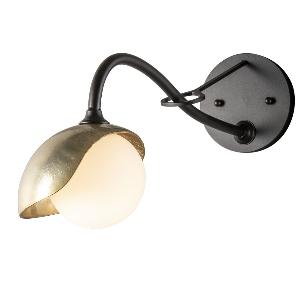 Hubbardton Forge 201376-1081 Brooklyn 1-Light Single Shade Long-Arm Sconce in Bronze