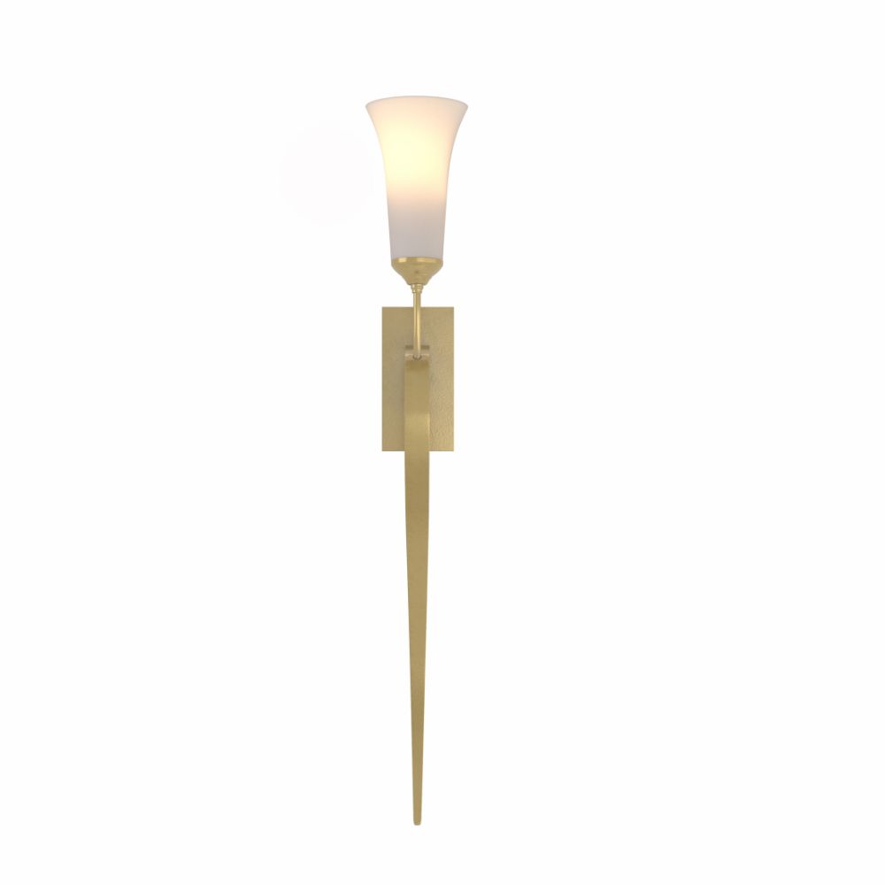 Hubbardton Forge 204526-1041 Sweeping Taper Sconce in Modern Brass (86)