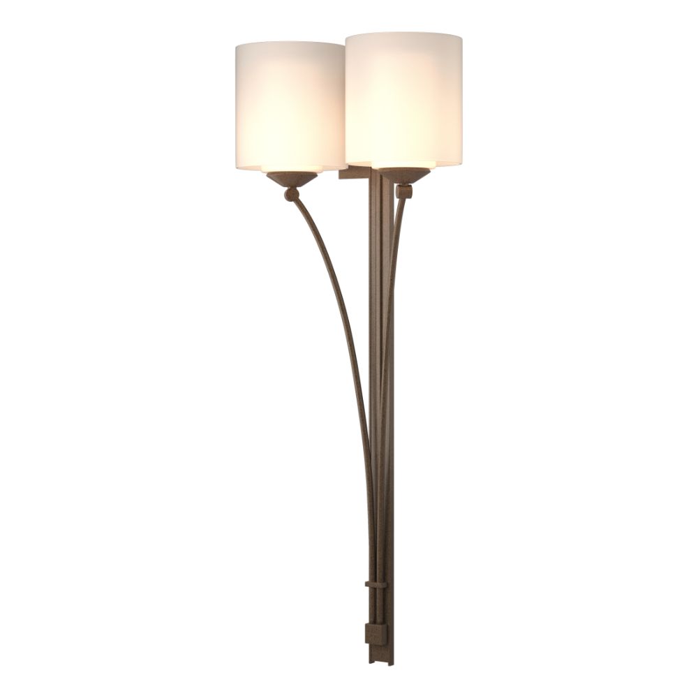 Hubbardton Forge 204672-1003 Formae Contemporary 2 Light Sconce in Bronze (05)