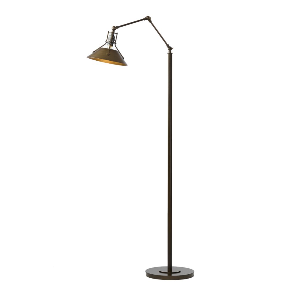 Hubbardton Forge 242215-1224 Henry Floor Lamp in Natural Iron