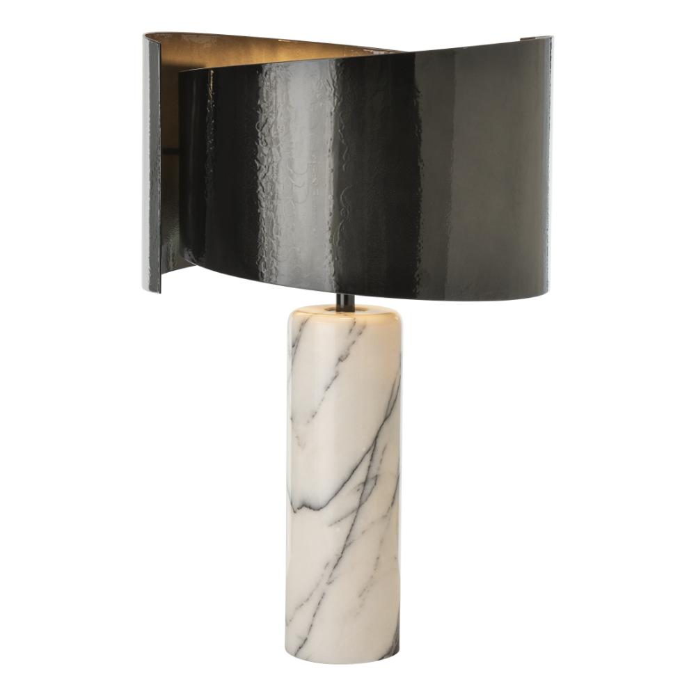 Hubbardton Forge 272117-1000 Zen Table Lamp - White Finish - Lilac Marble