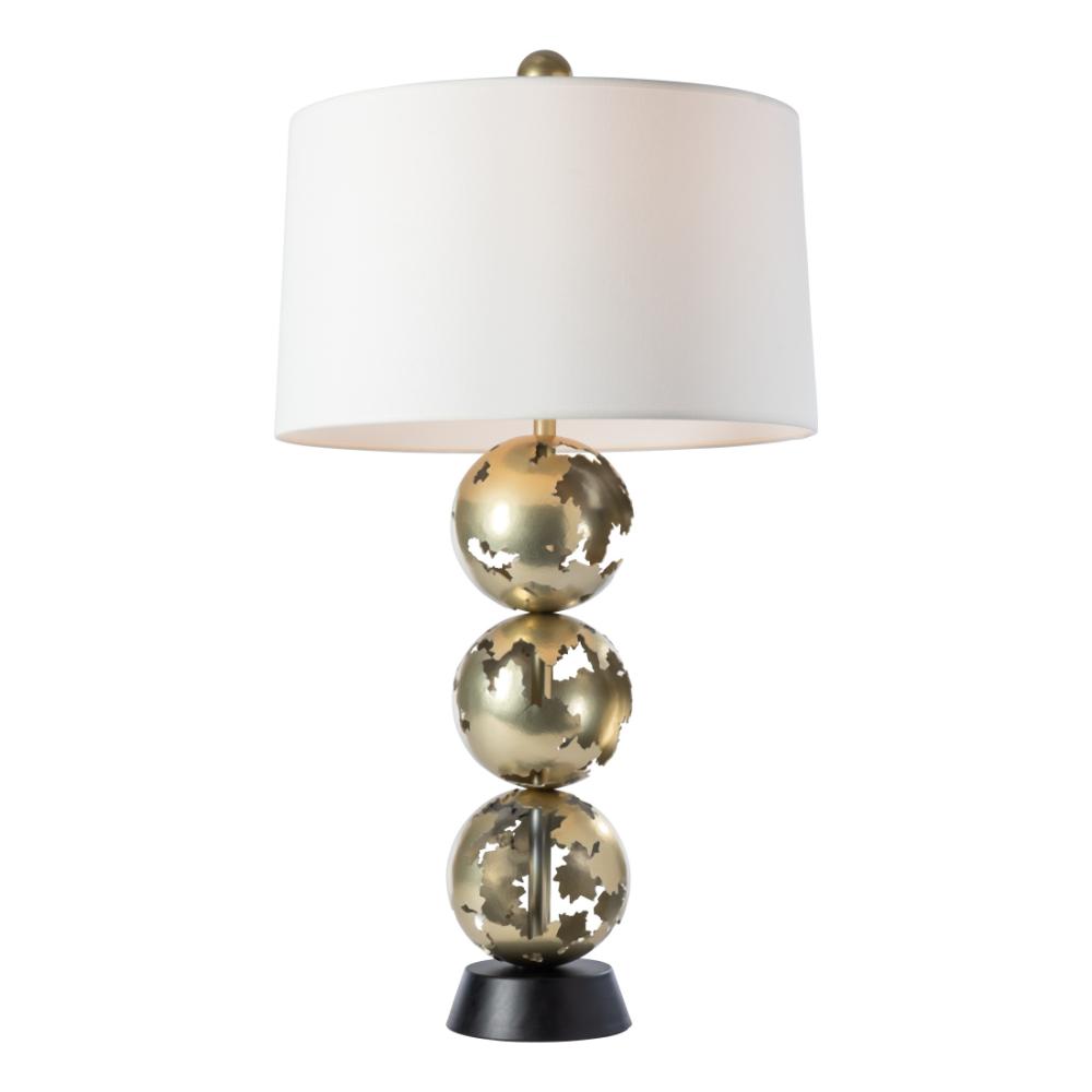 Hubbardton Forge 272120-1000 Pangea Tall Table Lamp - White Finish - White Accent - Natural Anna Shade