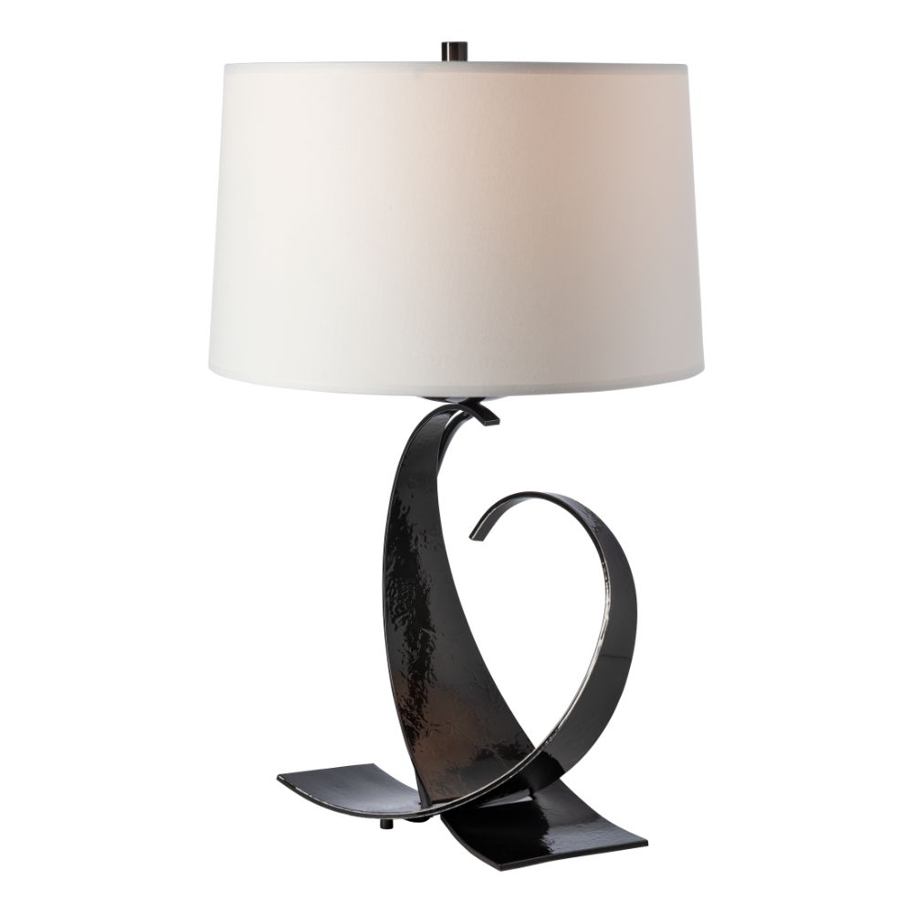 Hubbardton Forge 272674-1274 Fullered Impressions Table Lamp in White