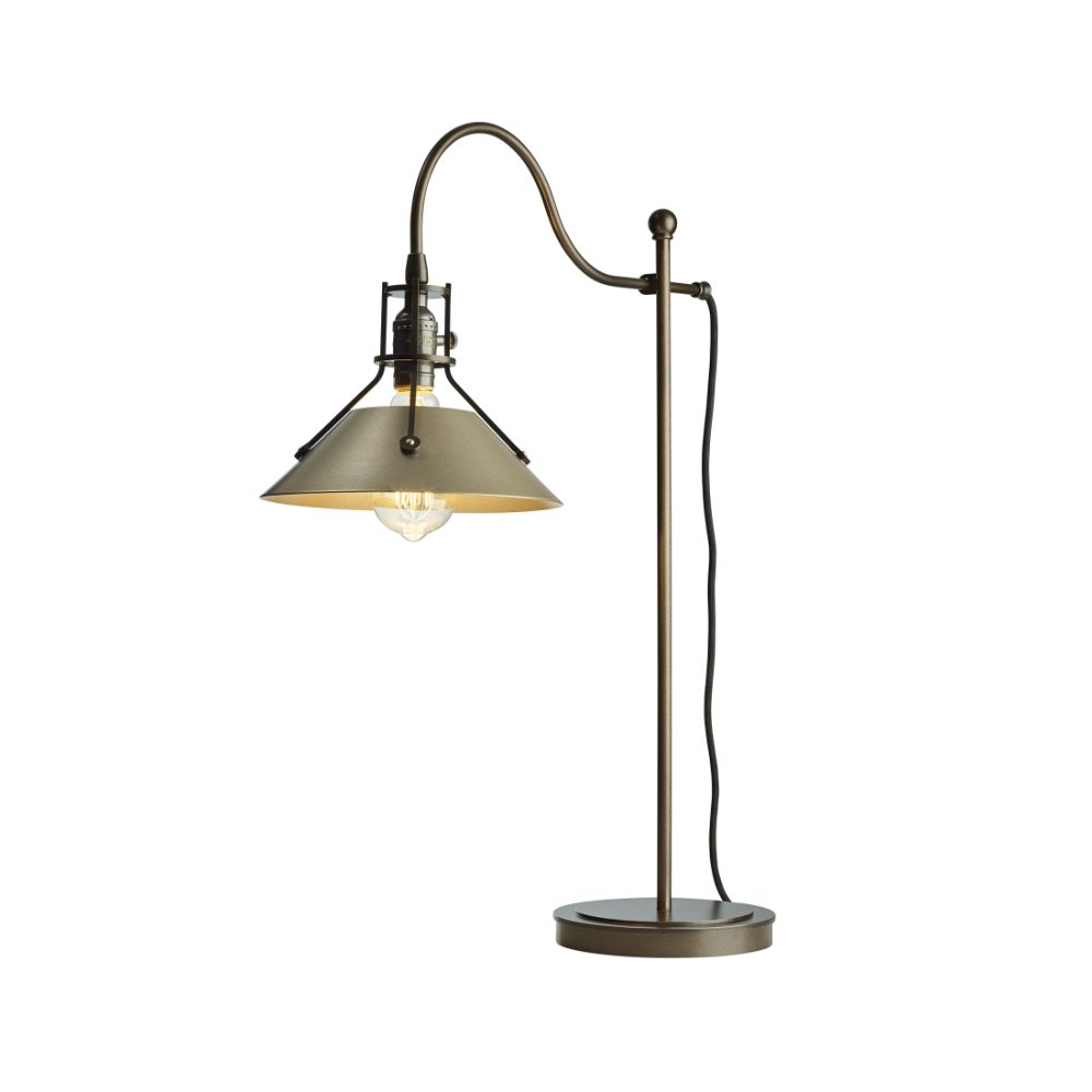 Hubbardton Forge 272840-1221 Henry Table Lamp in Soft Gold