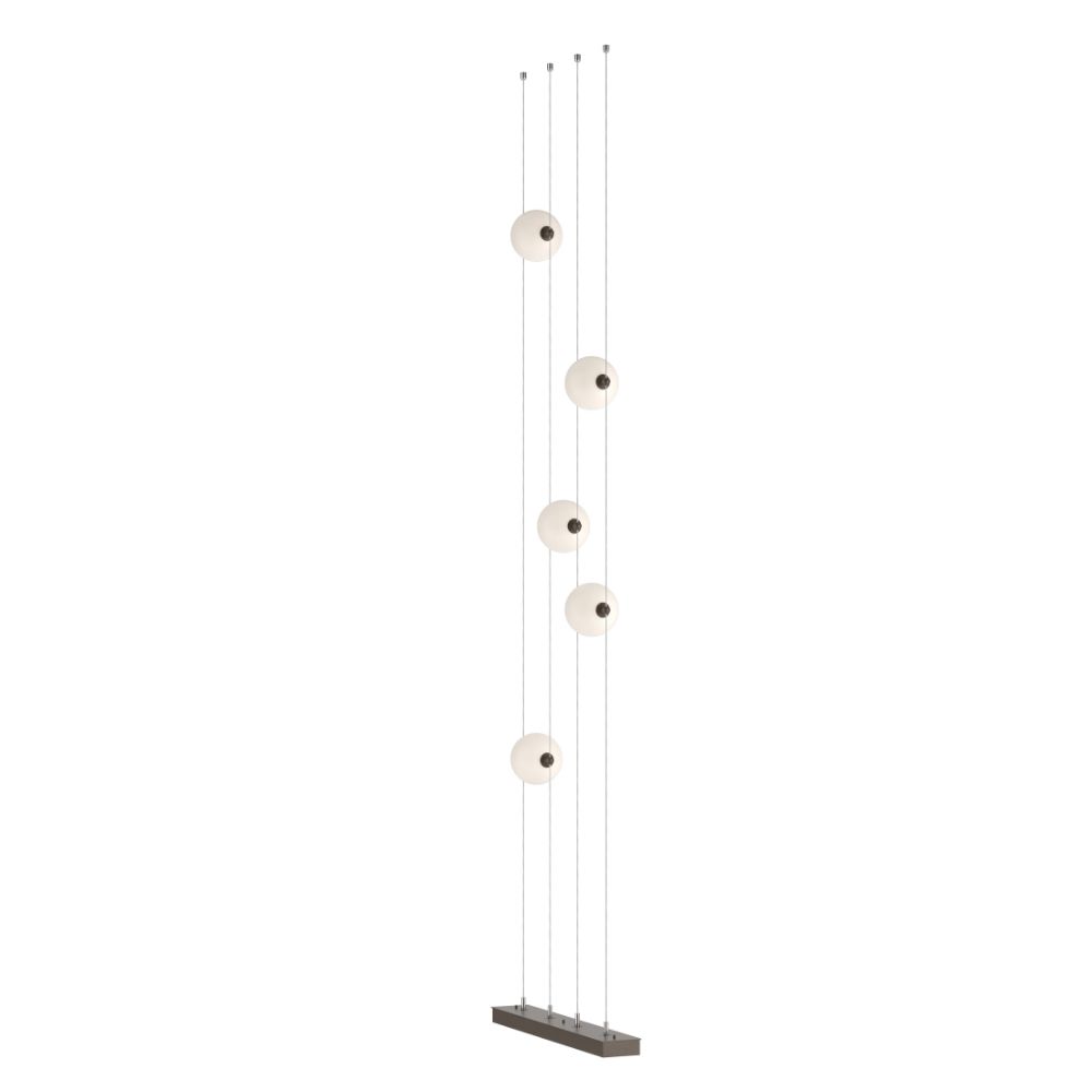 Hubbardton Forge 289520-1001 Abacus 5-Light Floor to Ceiling Plug-In LED Lamp in Bronze (05)