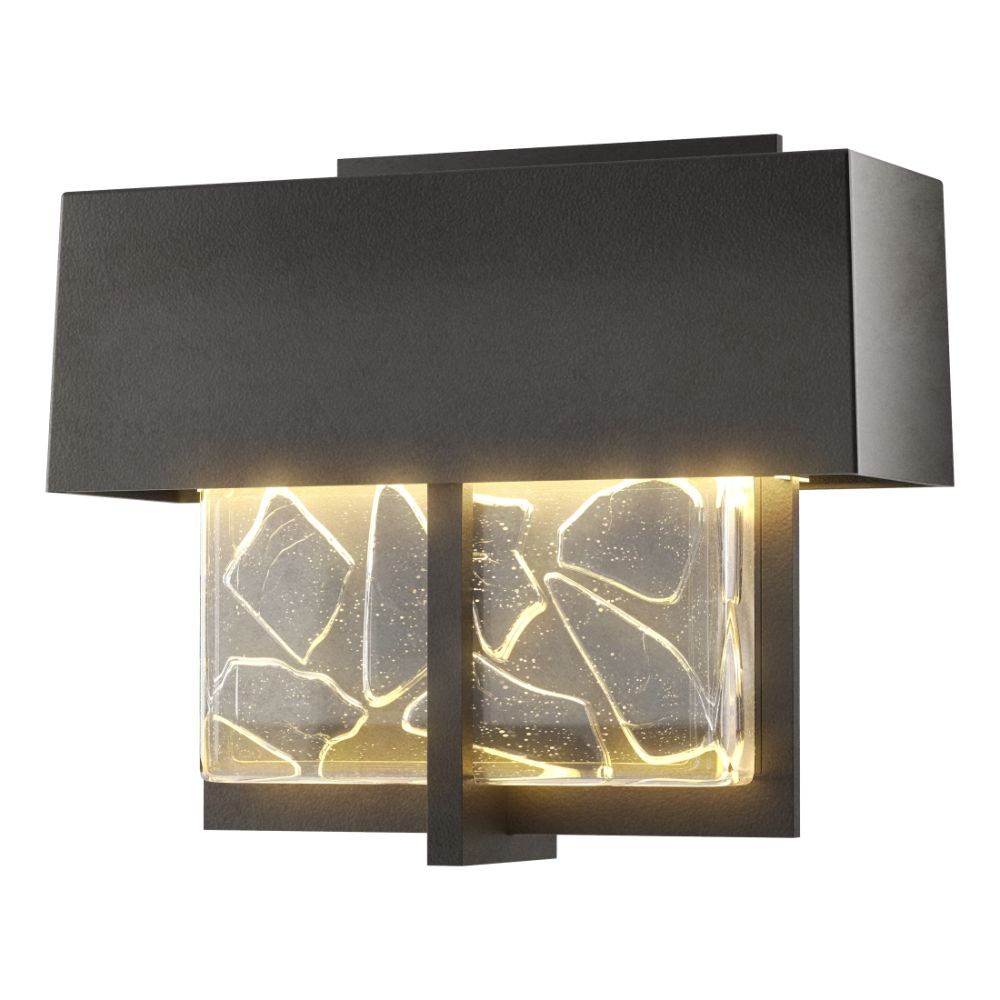 Hubbardton Forge 302515-1004 Shard Small LED Outdoor Sconce  in Coastal Black (80)