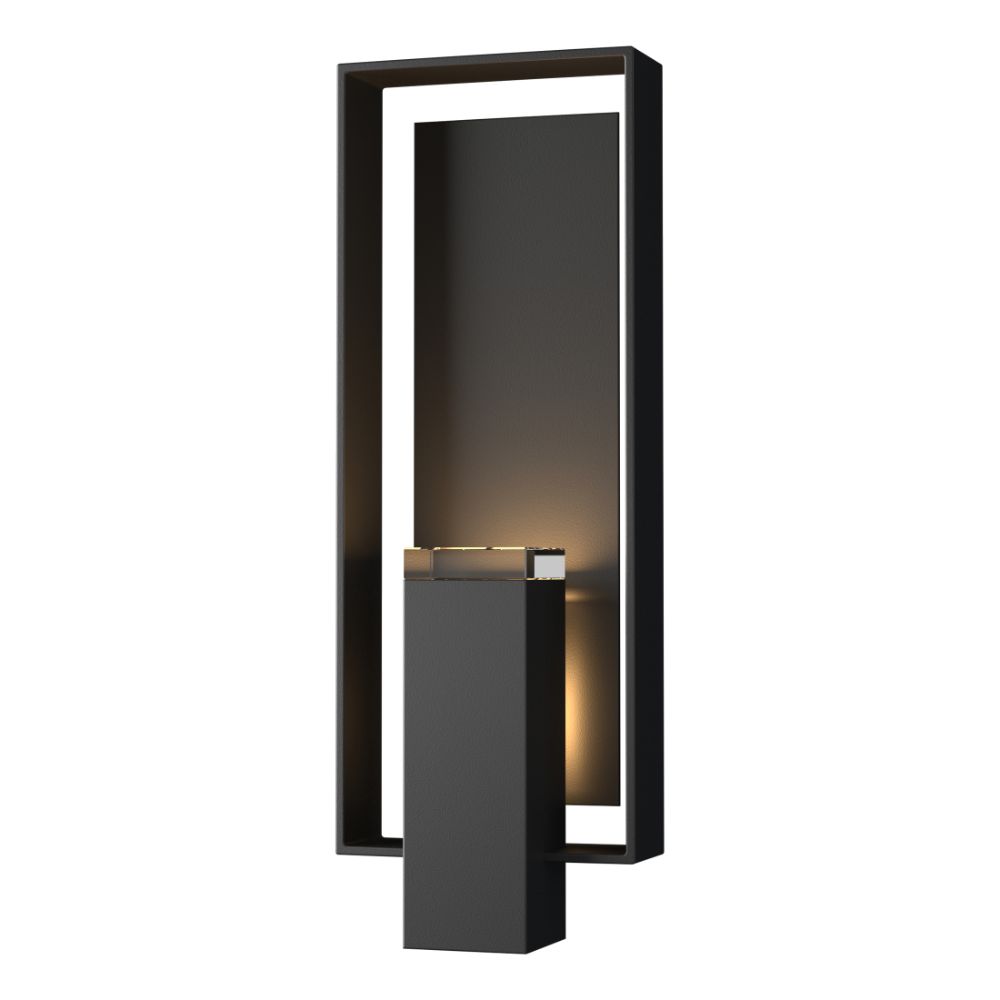 Hubbardton Forge 302605-1000 Shadow Box Large Outdoor Sconce in Coastal Black (80)