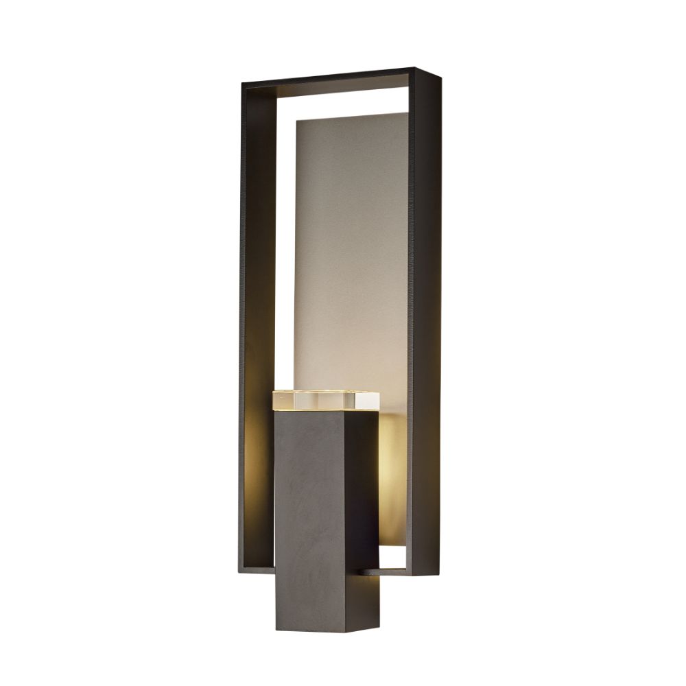 Hubbardton Forge 302605-1070 Shadow Box Large Outdoor Sconce in Coastal Burnished Steel