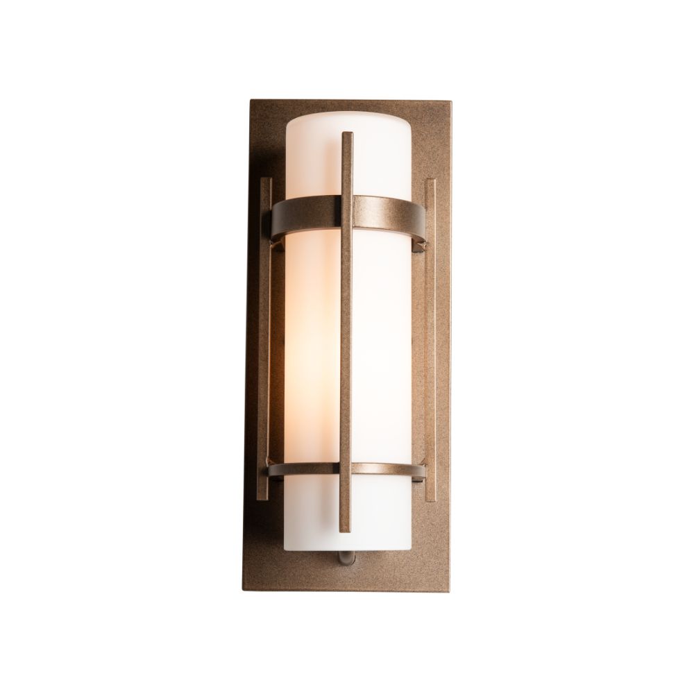 Hubbardton Forge 305892-1012 Banded Small Outdoor Sconce in Coastal Black (80)
