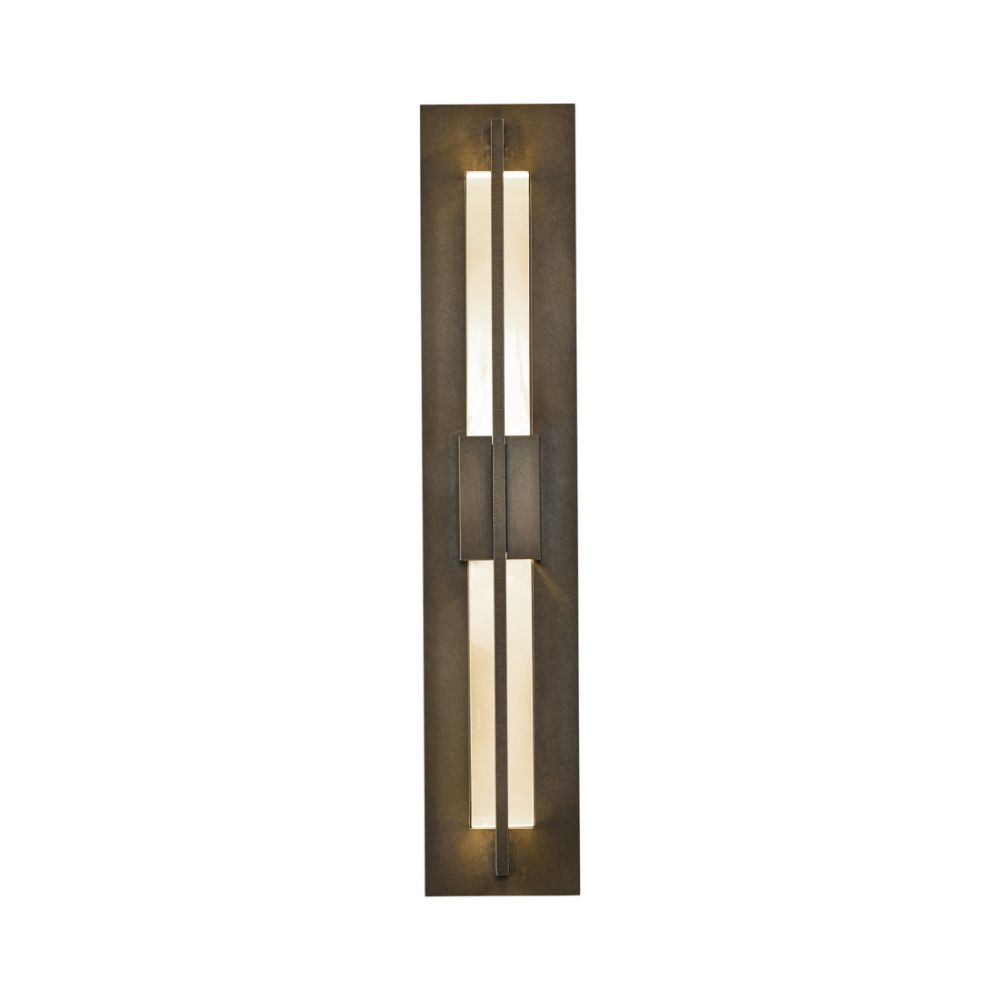 Hubbardton Forge 306415-1004 Double Axis Small LED Outdoor Sconce in Coastal Black (80)