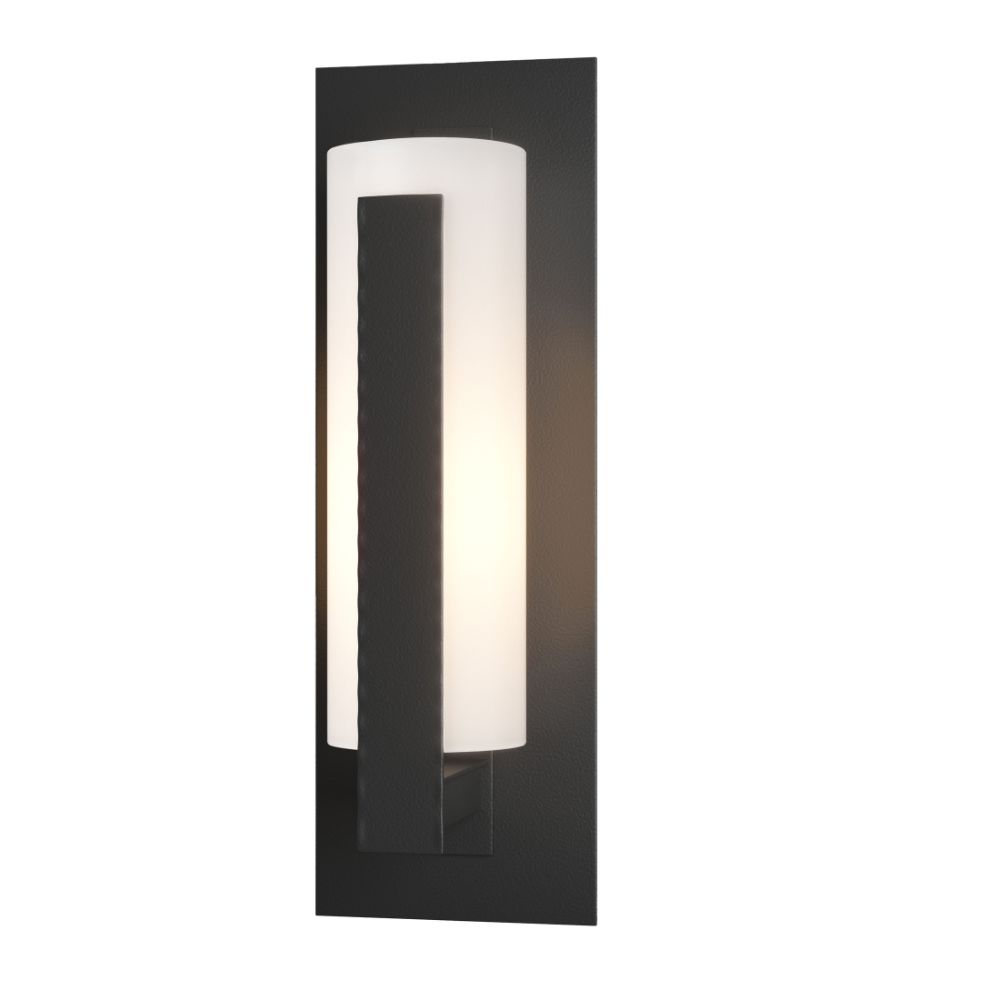 Hubbardton Forge 307285-1012 Forged Vertical Bars Small Outdoor Sconce in Coastal Black (80)