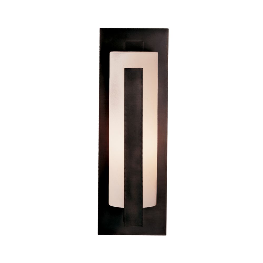 Hubbardton Forge 307287-1012 Forged Vertical Bars Large Outdoor Sconce in Coastal Black (80)