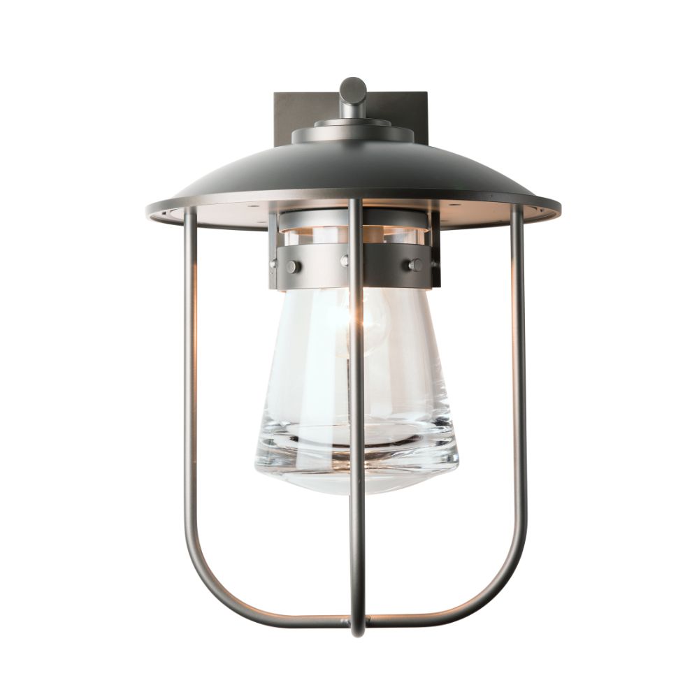 Hubbardton Forge 307720-1015 Erlenmeyer Large Outdoor Sconce in Coastal White