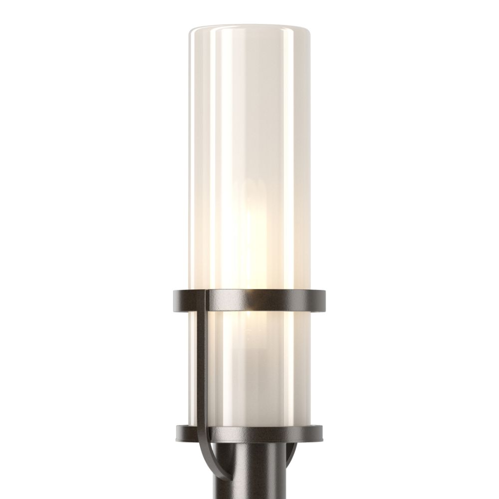 Hubbardton Forge 342025-1000 Alcove Outdoor Post Light - Coastal Oil Rubbed Bronze Finish - Frosted Glass