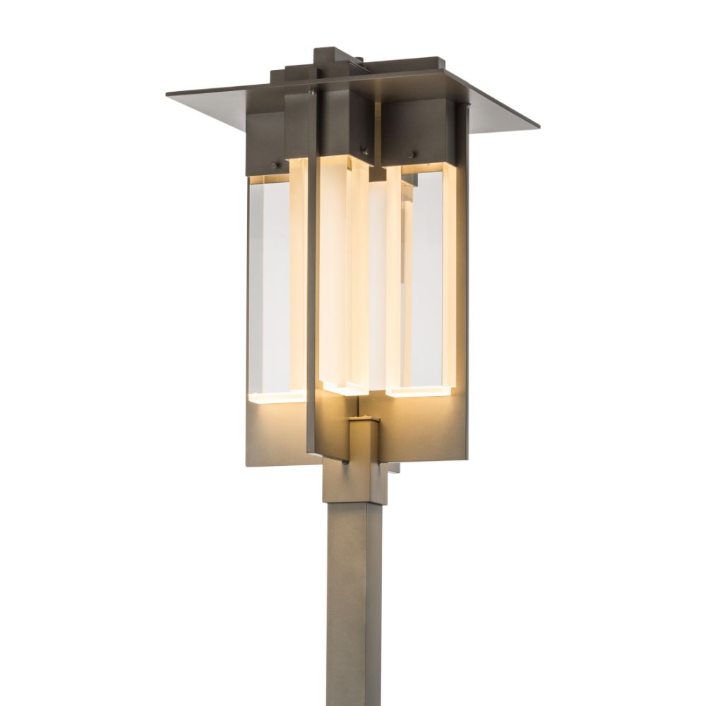 Hubbardton Forge 346410-1015 Axis Large Outdoor Post Light in Coastal White