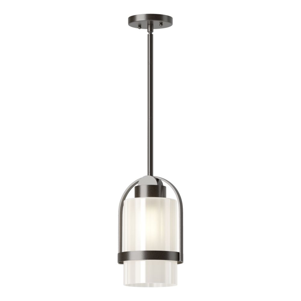 Hubbardton Forge 362555-1000 Alcove Outdoor Pendant - Coastal Oil Rubbed Bronze Finish - Frosted Glass