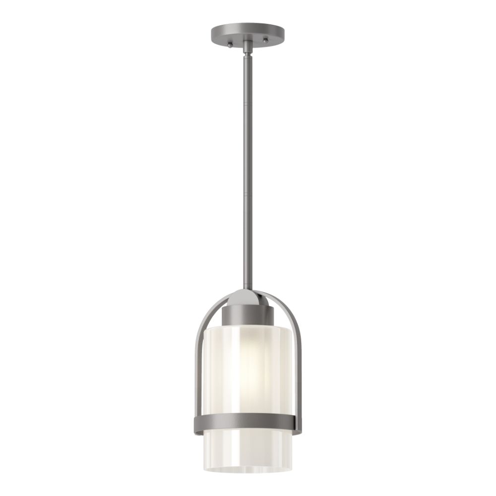Hubbardton Forge 362555-1008 Alcove Outdoor Pendant - Coastal Burnished Steel Finish - Frosted Glass