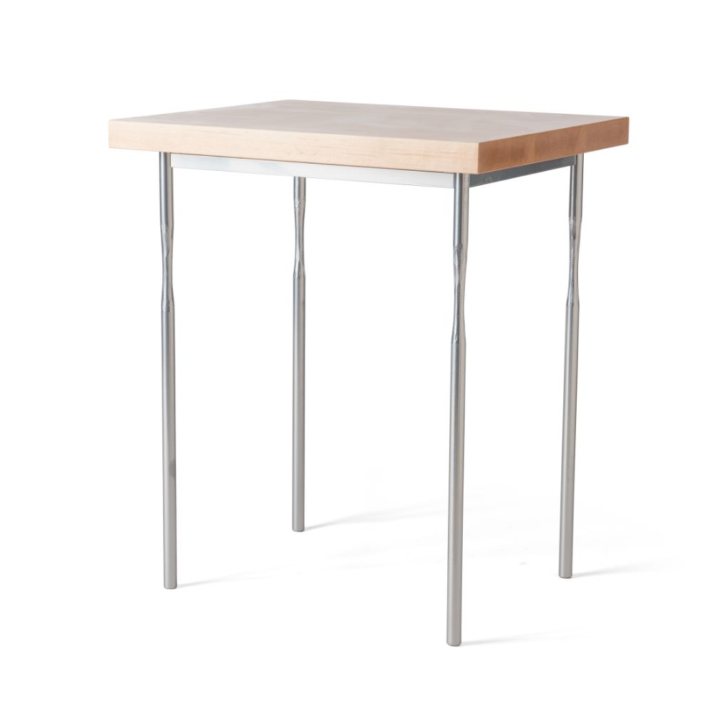 Hubbardton Forge 750115-1027 Senza Wood Top Side Table in White