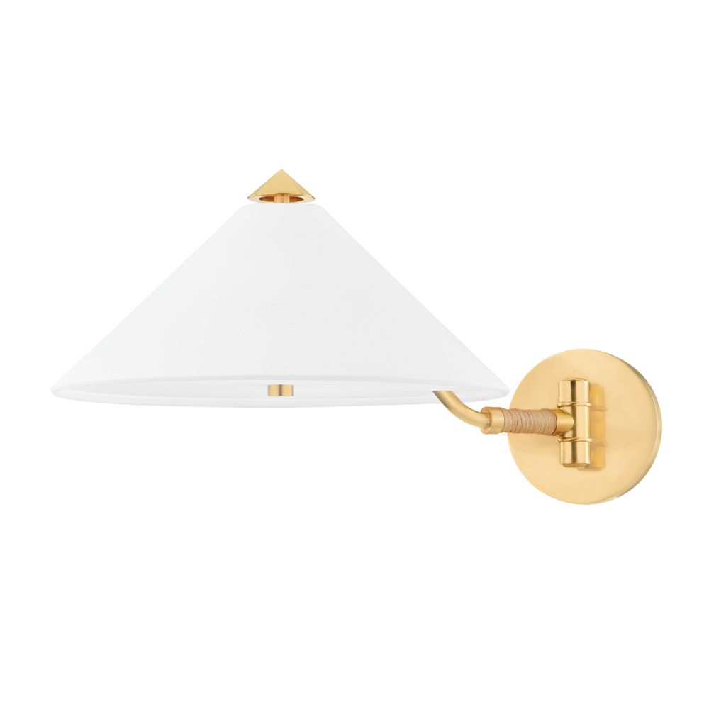Hudson Valley 1002-AGB 2 Light Wall Sconce in Aged Brass