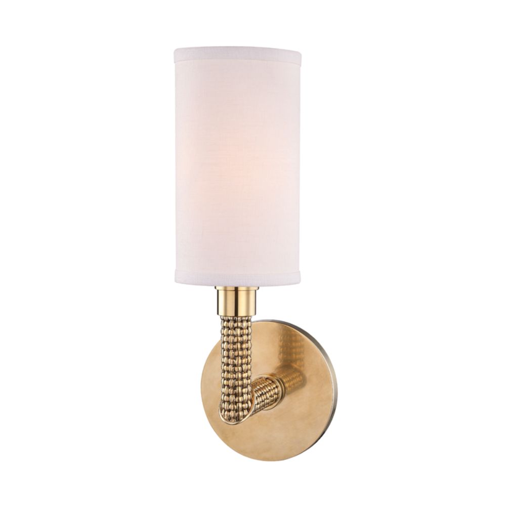Hudson Valley 1021-AGB 1 LIGHT WALL SCONCE Aged Brass
