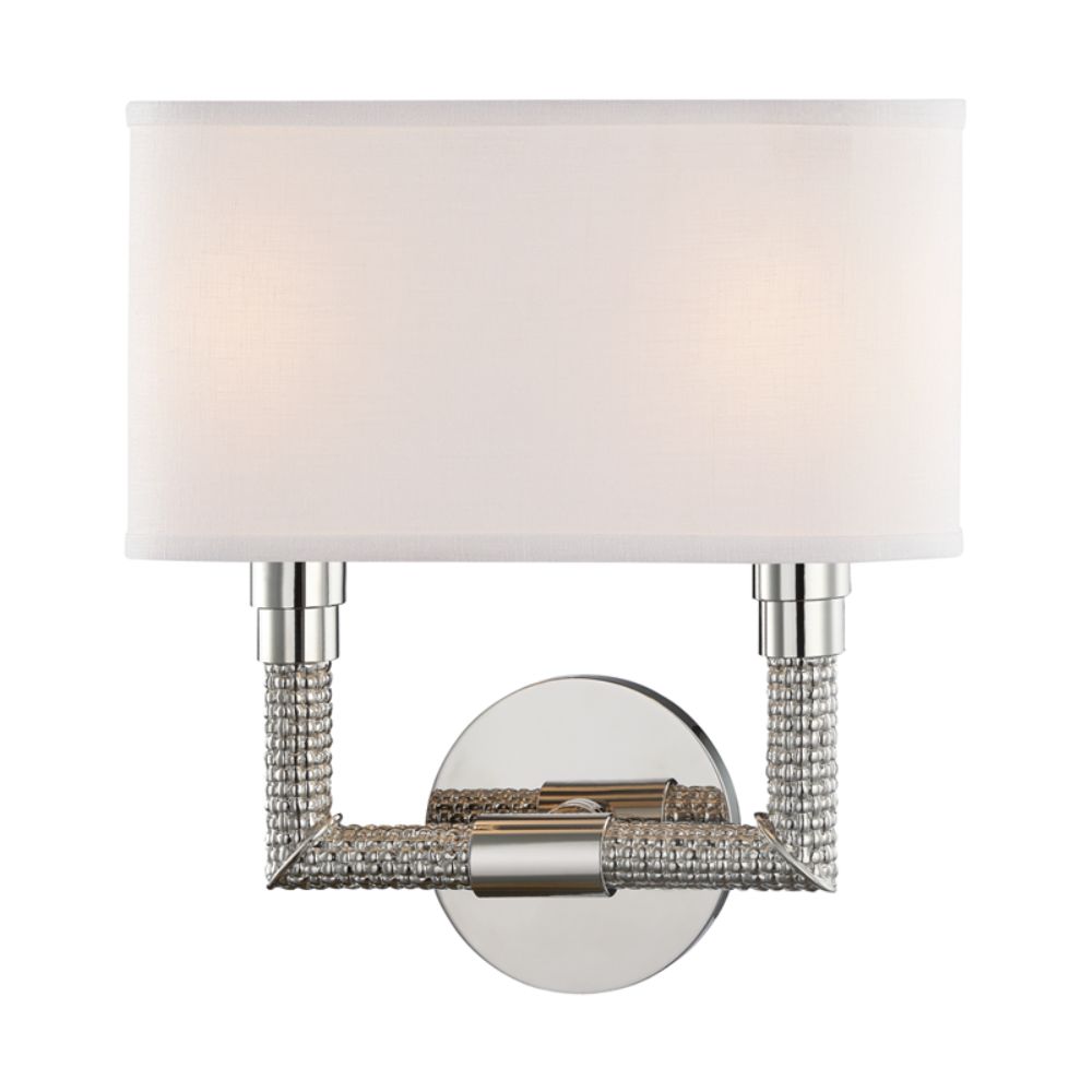 Hudson Valley 1022-PN 2 LIGHT WALL SCONCE Polished Nickel